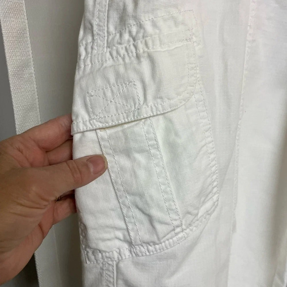Frenchcuff white capris size 12 - Picture 2 of 5